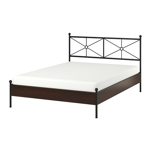MUSKEN - 雙人床框, 棕色, 附LURÖY床底板條 | IKEA 線上購物 - PE845091_S4