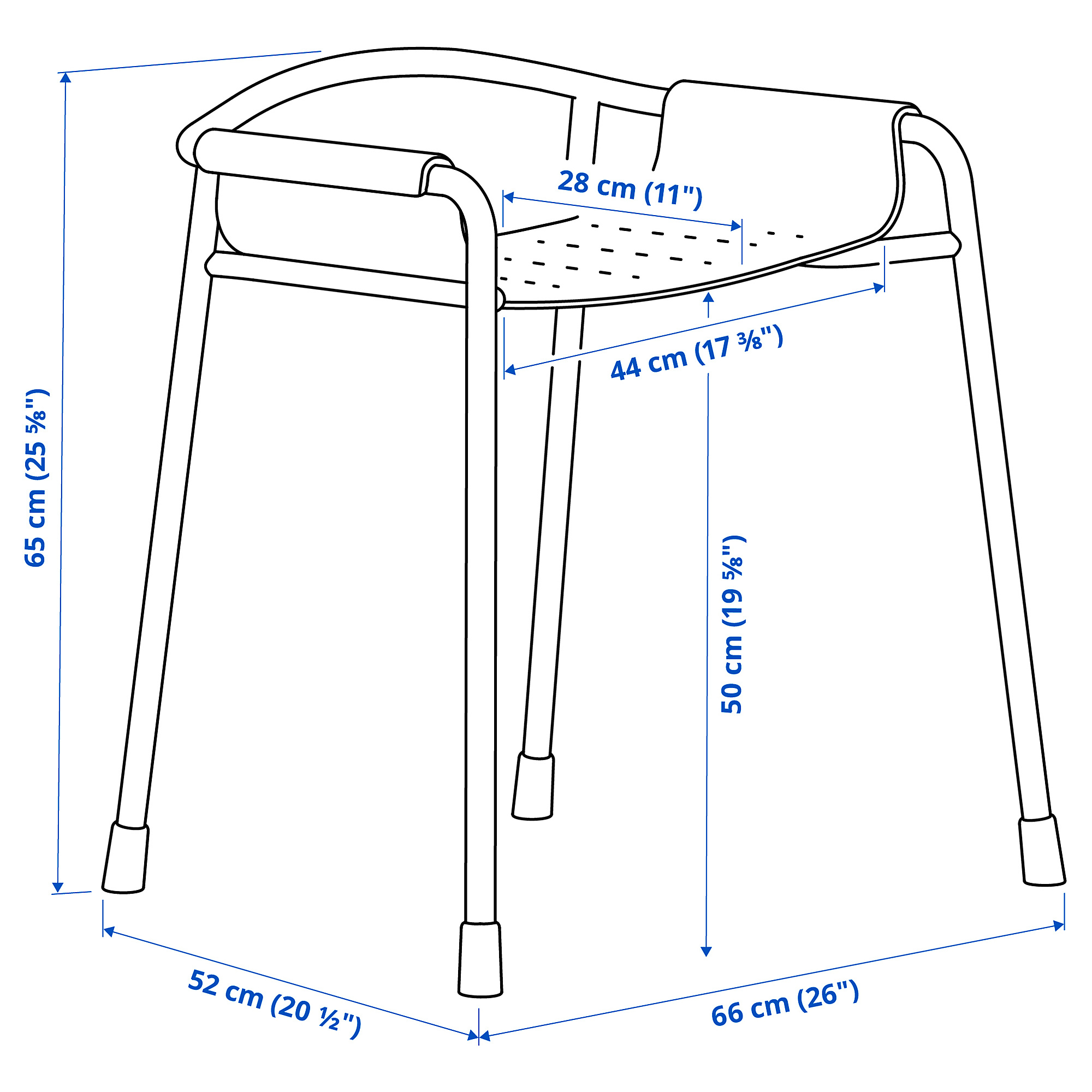 BÄSINGEN shower chair