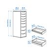 ALEX drawer unit with 9 drawers
