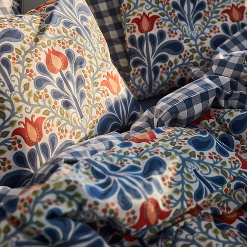 SÄTERVIDE duvet cover and 2 pillowcases