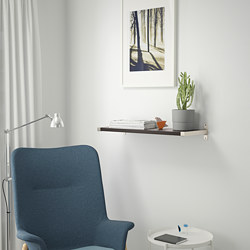 BERGSHULT/GRANHULT - wall shelf, white/nickel-plated | IKEA Taiwan Online - PE716273_S3