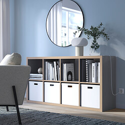 KALLAX - shelving unit, white stained oak effect | IKEA Taiwan Online - PE606049_S3
