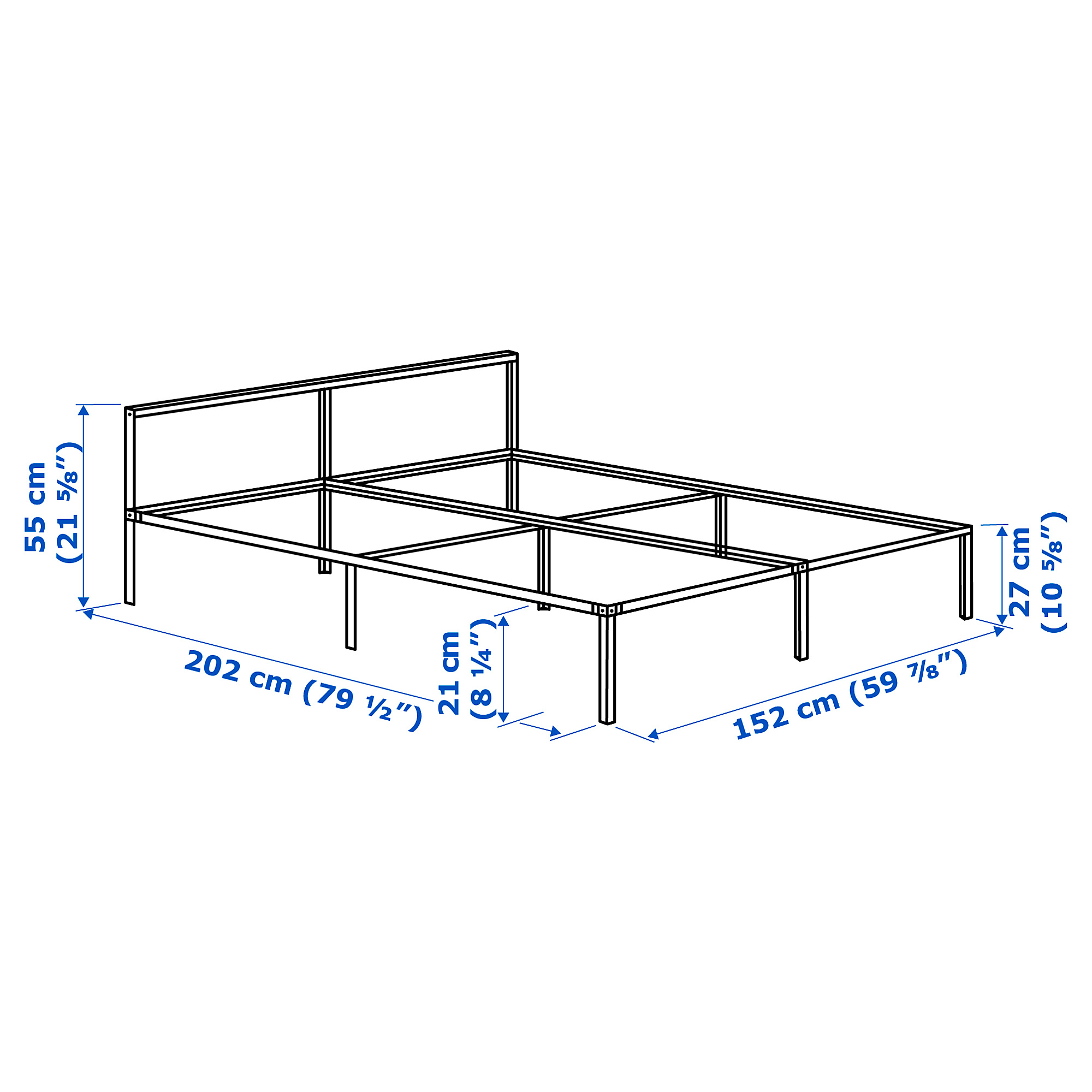 GRIMSBU bed frame