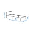 GRIMSBU bed frame