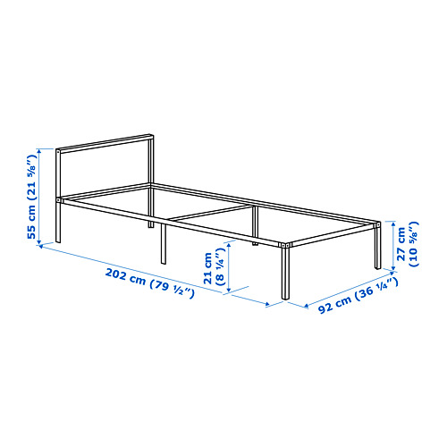 GRIMSBU bed frame