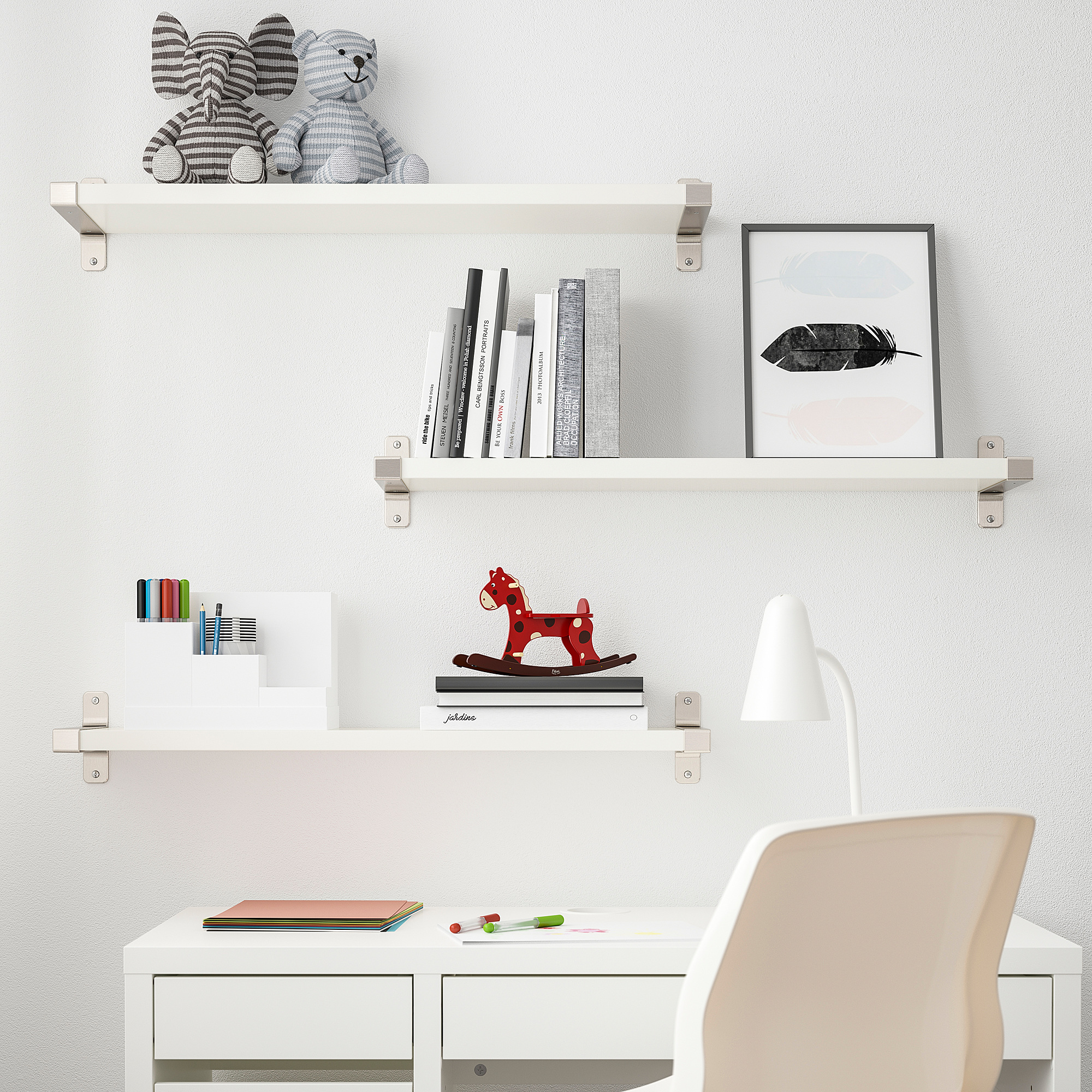 BERGSHULT/GRANHULT wall shelf combination