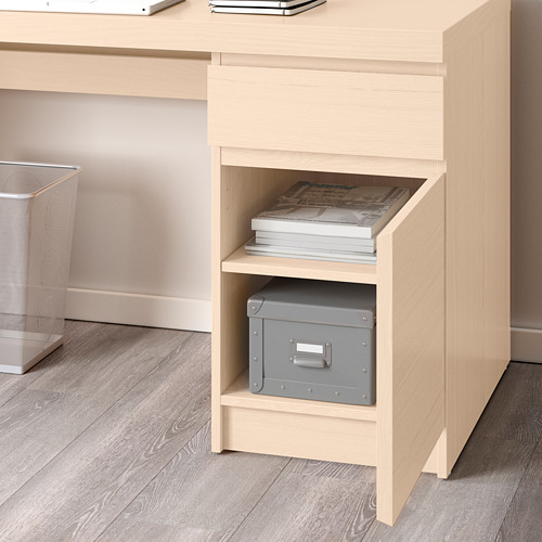 MALM - 書桌/工作桌, 實木貼皮, 染白橡木 | IKEA 線上購物 - PE623590_S4