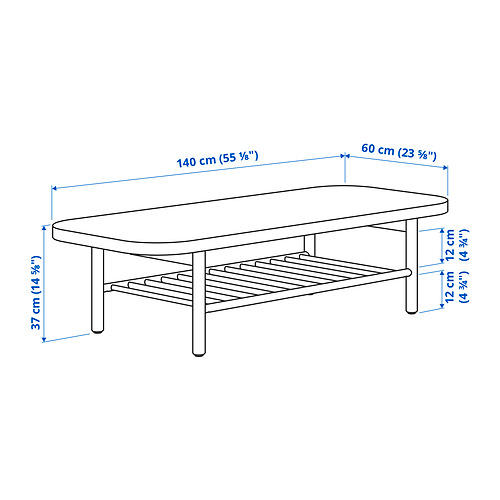 LISTERBY - 咖啡桌, 實木貼皮, 橡木 | IKEA 線上購物 - PE845522_S4