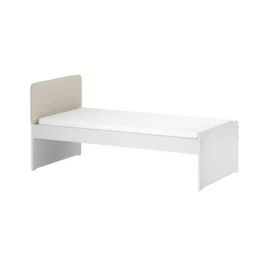 SLÄKT - 床框, 含床頭板/Vissle 米色, 90x200 公分 | IKEA 線上購物 - PE990720_S4