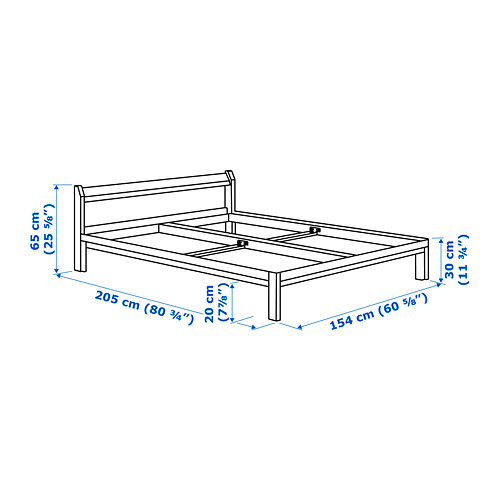 NEIDEN - bed frame, pine/Luröy | IKEA Taiwan Online - PE747071_S4