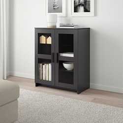 BRIMNES - cabinet with doors, glass/white | IKEA Taiwan Online - PE702960_S3