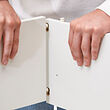 VIHALS cabinet with sliding doors