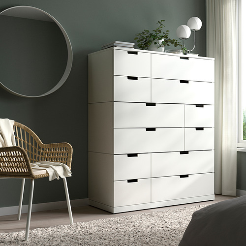 NORDLI chest of 12 drawers