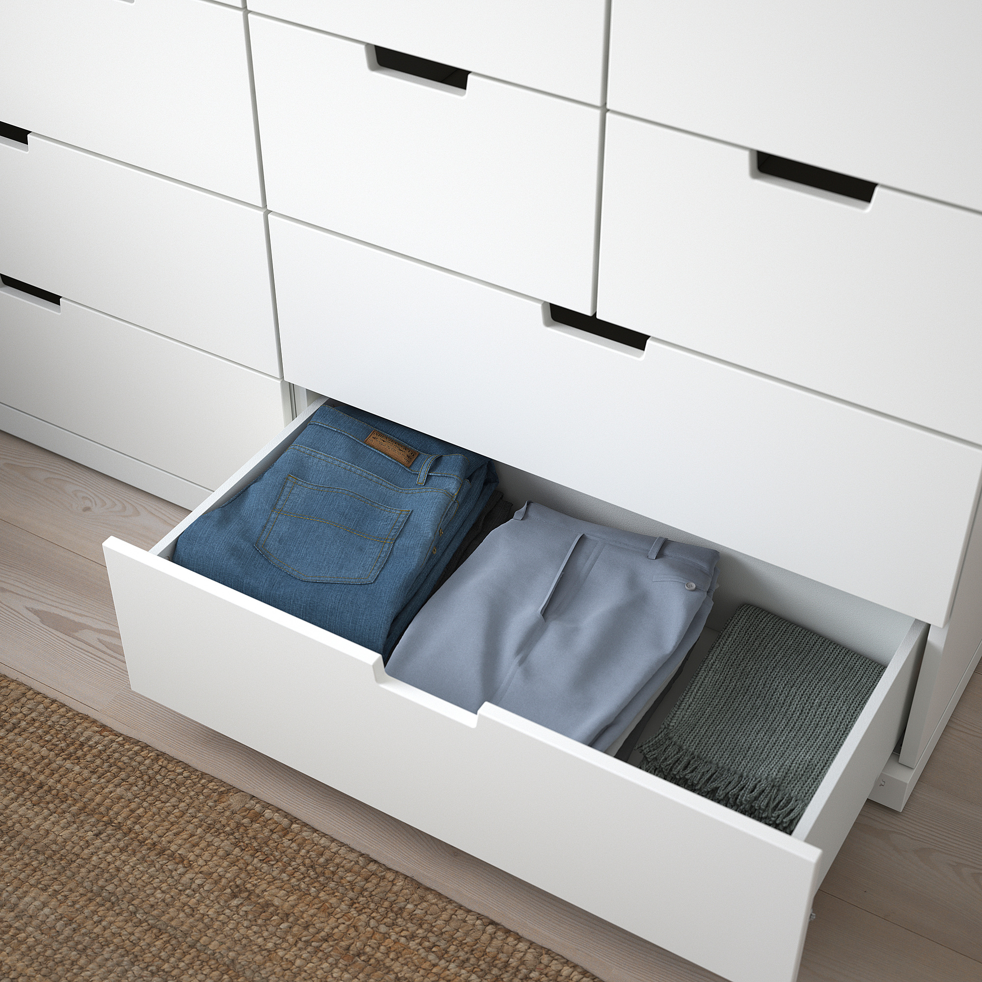 NORDLI chest of 12 drawers