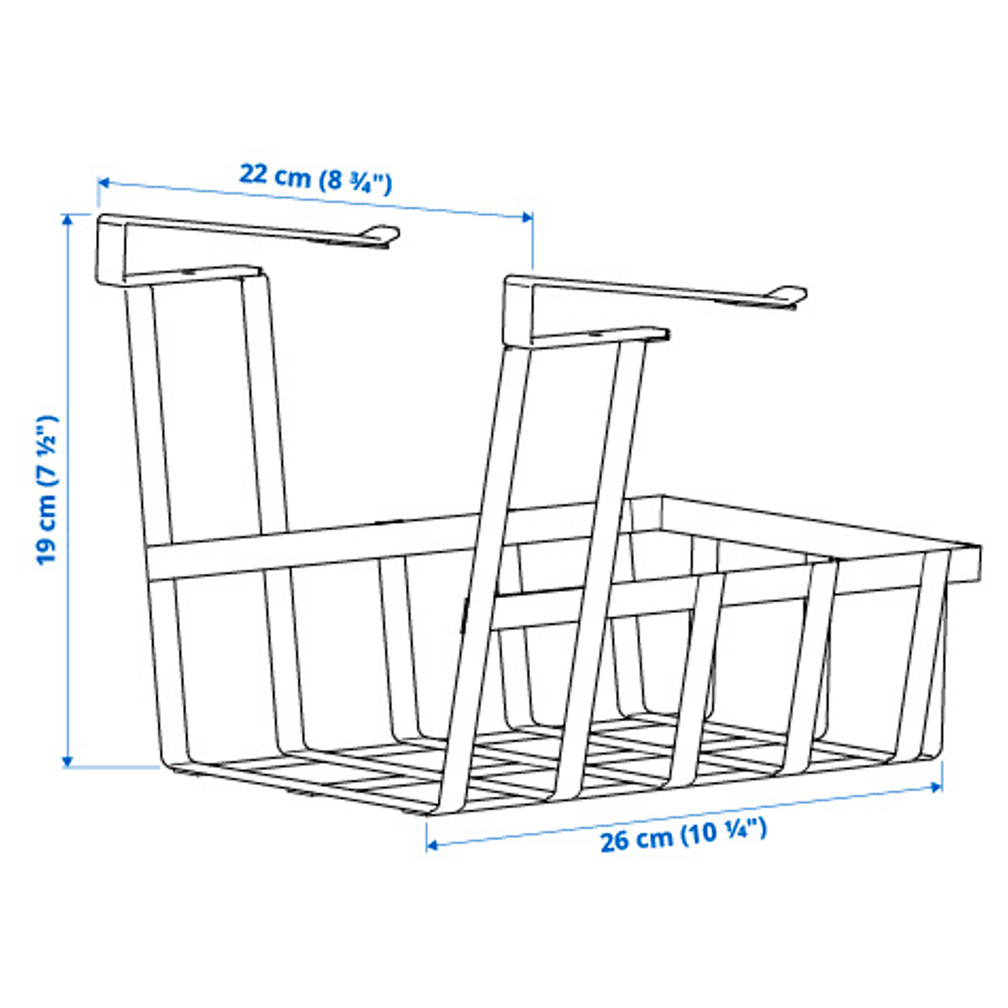 PÅLYCKE clip-on basket