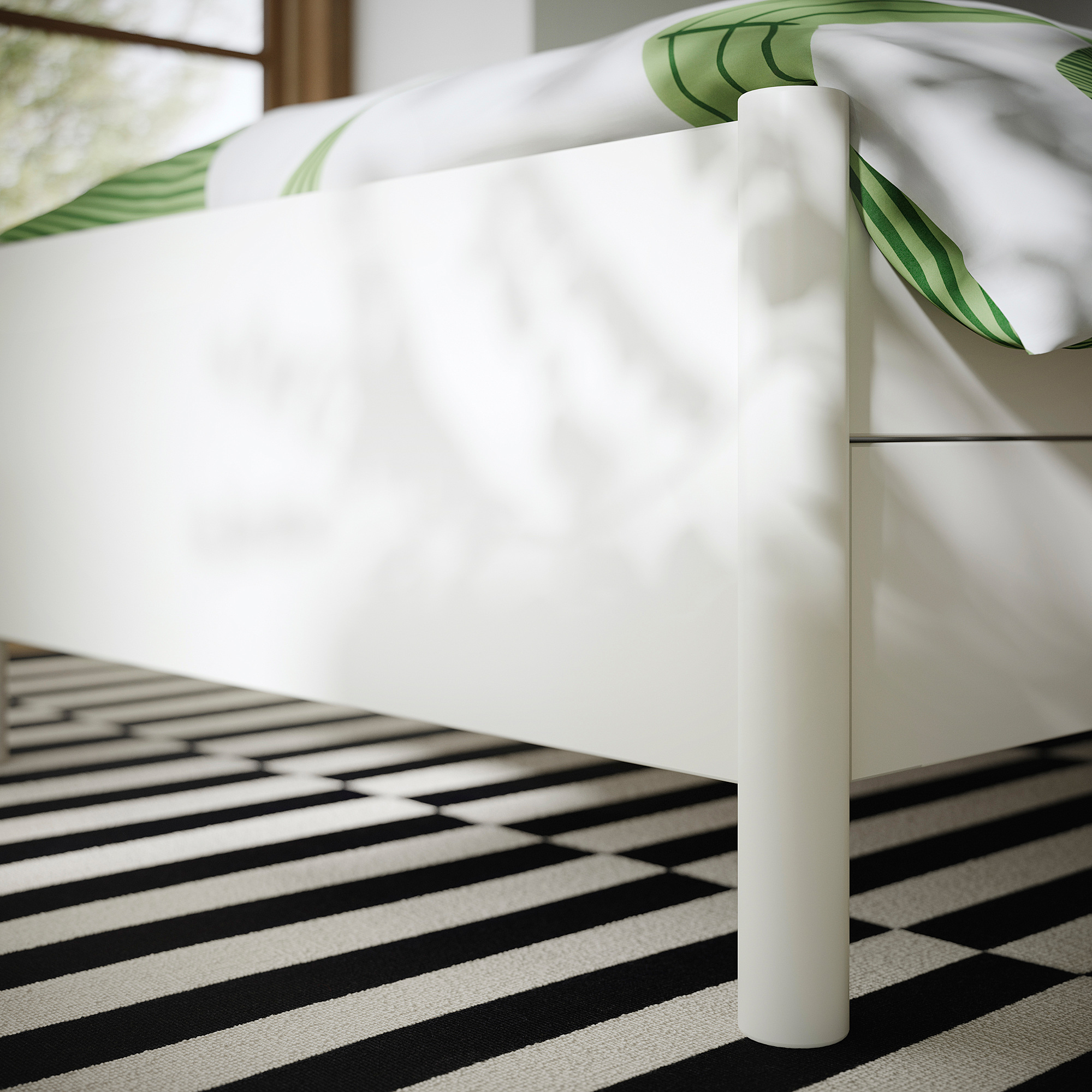 TONSTAD bed frame with storage