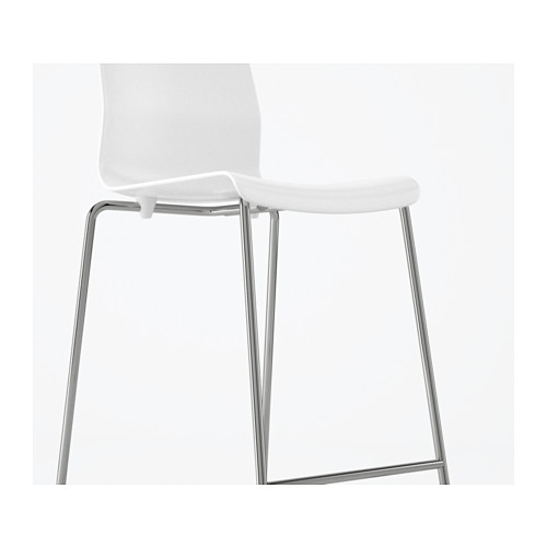 GLENN - bar stool, white/chrome-plated | IKEA Taiwan Online - PE600710_S4