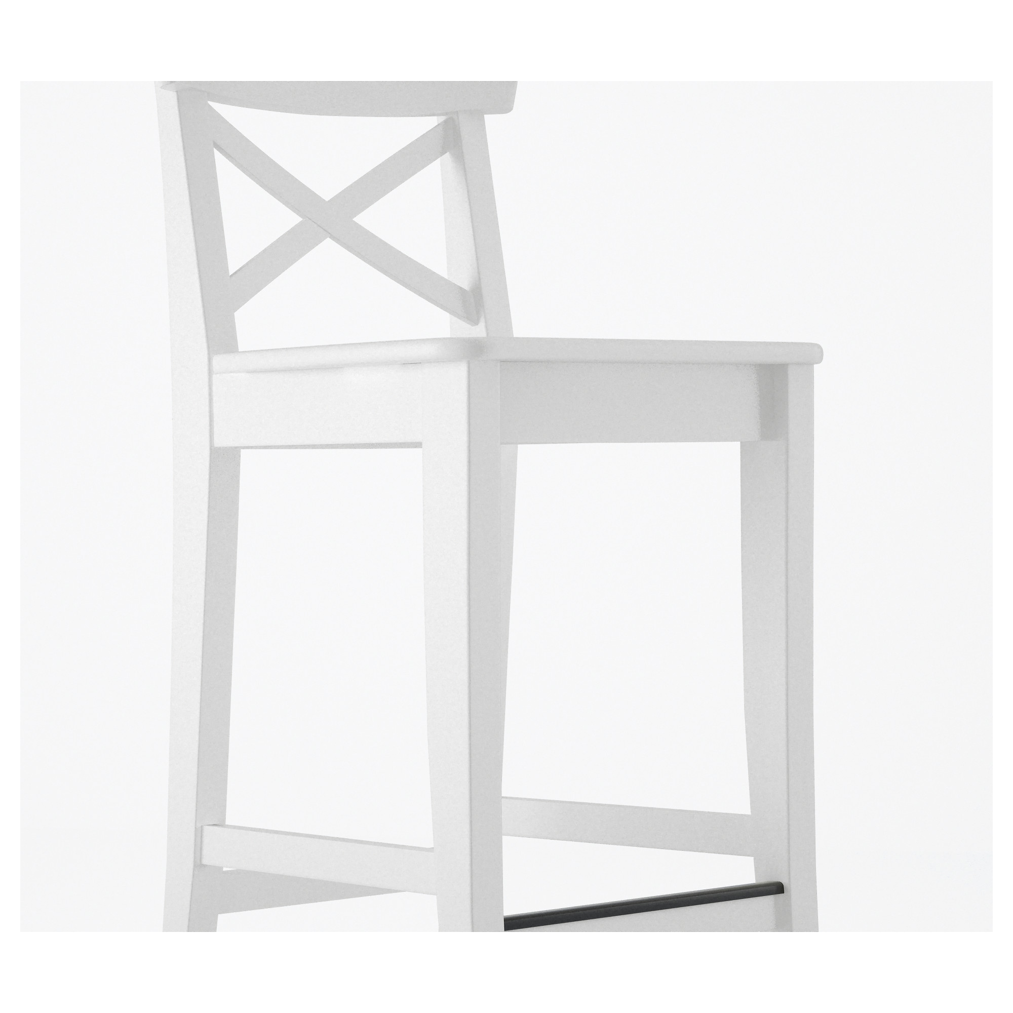 INGOLF bar stool with backrest