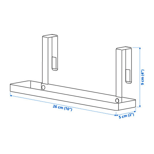 PÅLYCKE clip-on towel rack