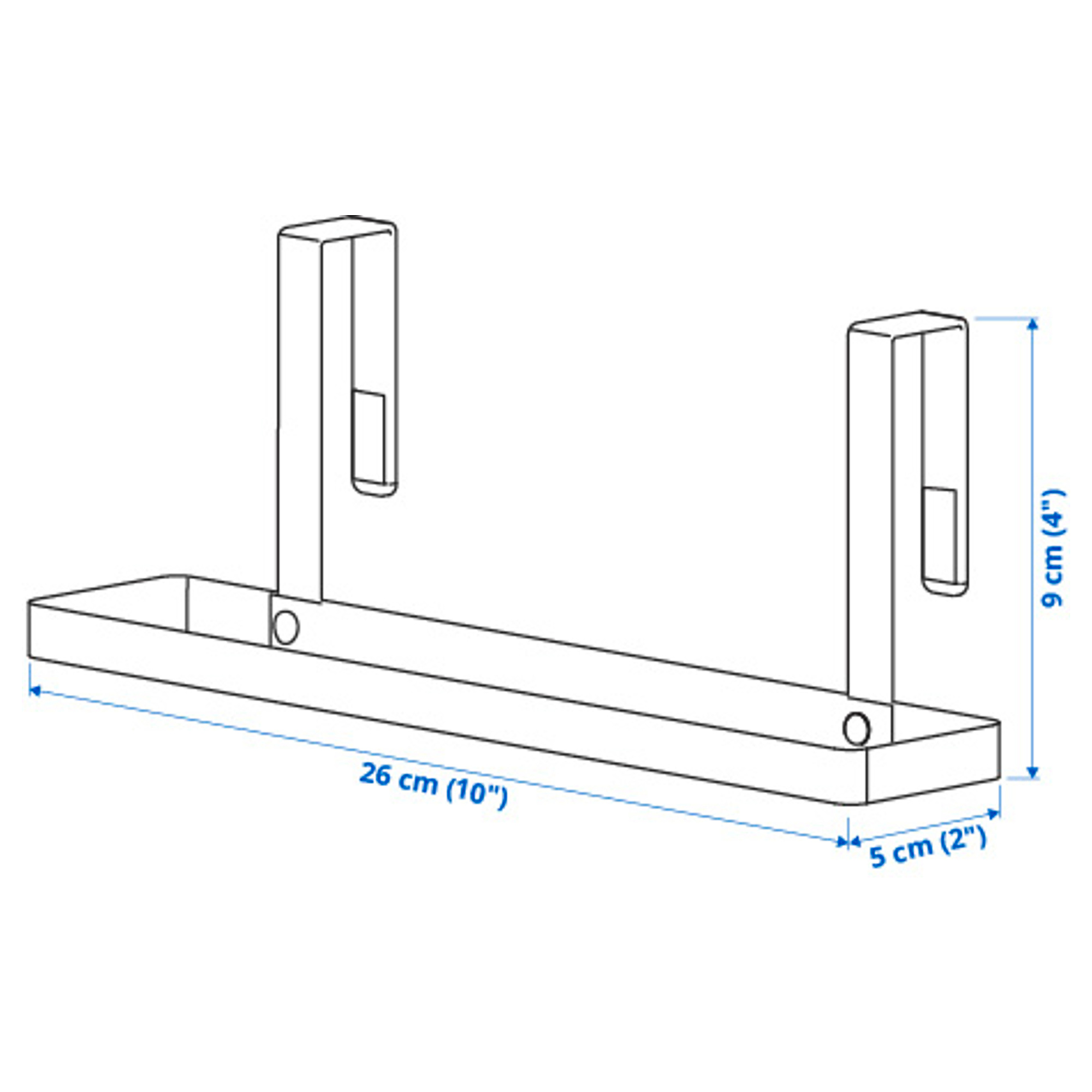 PÅLYCKE clip-on towel rack