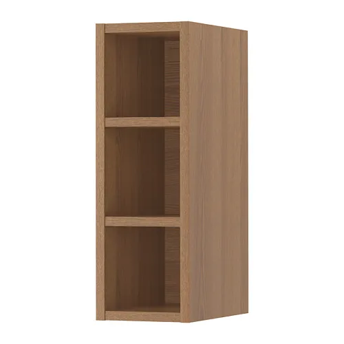 VADHOLMA - 開放式收納櫃, 棕色/染色梣木, 20x37x60 公分 | IKEA 線上購物 - PE658800_S4