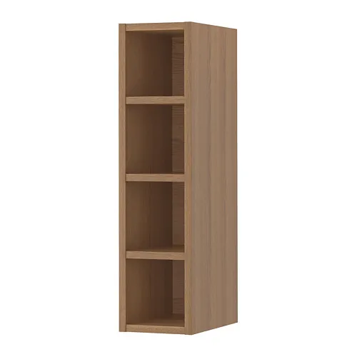 VADHOLMA - 開放式收納櫃, 棕色/染色梣木, 20x37x80 公分 | IKEA 線上購物 - PE658802_S4