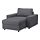 VIMLE - chaise longue, with wide armrests/Gunnared medium grey | IKEA Taiwan Online - PE801382_S1