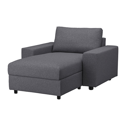 VIMLE - 躺椅布套, 有寬敞扶手/Gunnared 灰色 | IKEA 線上購物 - PE801382_S4