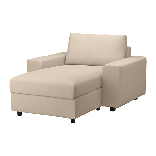 VIMLE - 躺椅布套, 有寬敞扶手/Hallarp 米色 | IKEA 線上購物 - PE801386_S4