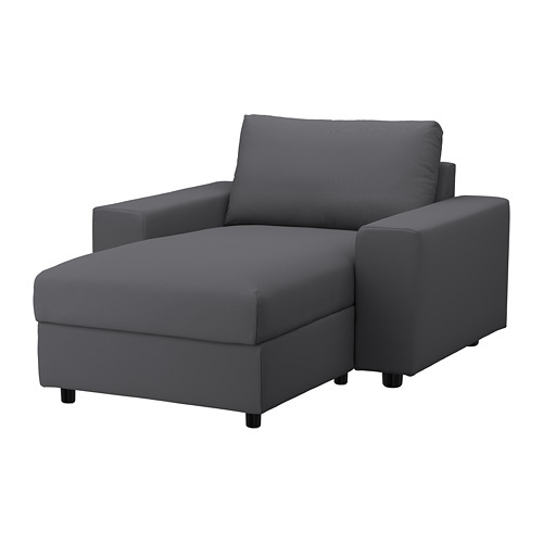 VIMLE - 躺椅布套, 有寬敞扶手/Hallarp 灰色 | IKEA 線上購物 - PE801374_S4