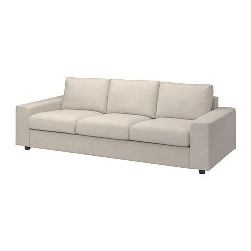 VIMLE - 3-seat sofa, with wide armrests/Gunnared beige | IKEA Taiwan Online - PE801413_S4