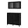 BESTÅ - storage combination w doors/drawers, black-brown/Selsviken/Stubbarp high-gloss/black clear glass | IKEA Taiwan Online - PE845743_S1