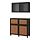 BESTÅ - storage combination w doors/drawers, black-brown Studsviken/Stubbarp/dark brown woven poplar | IKEA Taiwan Online - PE845740_S1