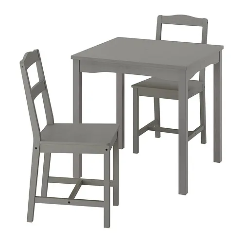 HAUGA/HAUGA - 一桌二椅, 灰色/灰色, 74x74 公分 | IKEA 線上購物 - PE952024_S4