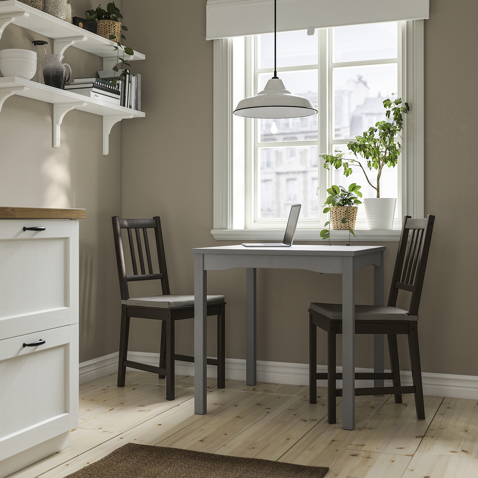 HAUGA/STEFAN table and 2 chairs