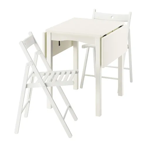HAUGA/FRÖSVI - 餐桌椅組, 白色/白色, 55/82/109x74 公分 | IKEA 線上購物 - PE952032_S4