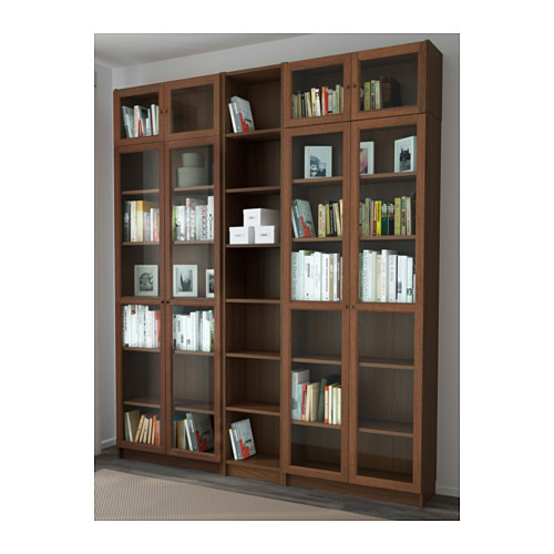 BILLY/OXBERG - bookcase, brown ash veneer | IKEA Taiwan Online - PE600842_S4