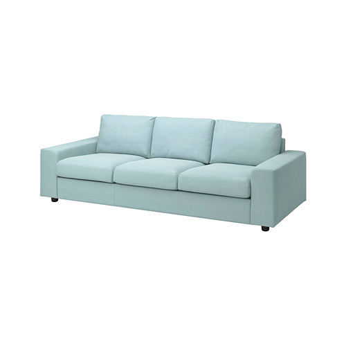 VIMLE - cover for 3-seat sofa, with wide armrests/Saxemara light blue | IKEA Taiwan Online - PE801420_S4
