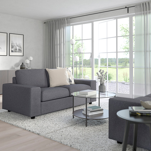 VIMLE - 2-seat sofa, with wide armrests Gunnared/medium grey | IKEA Taiwan Online - PE801433_S4