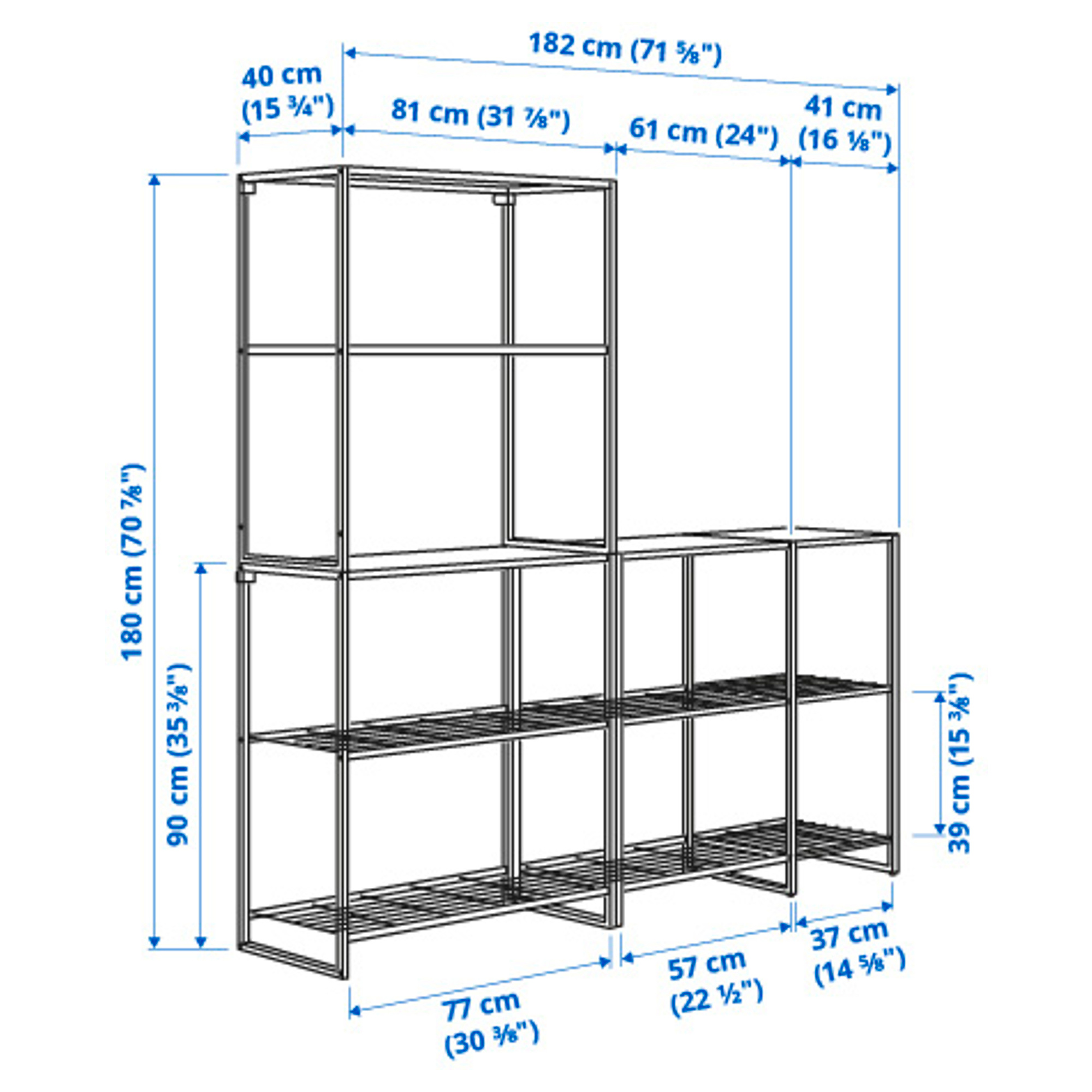 JOSTEIN shelving unit