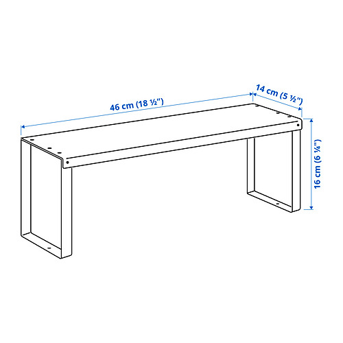 VARIERA shelf insert