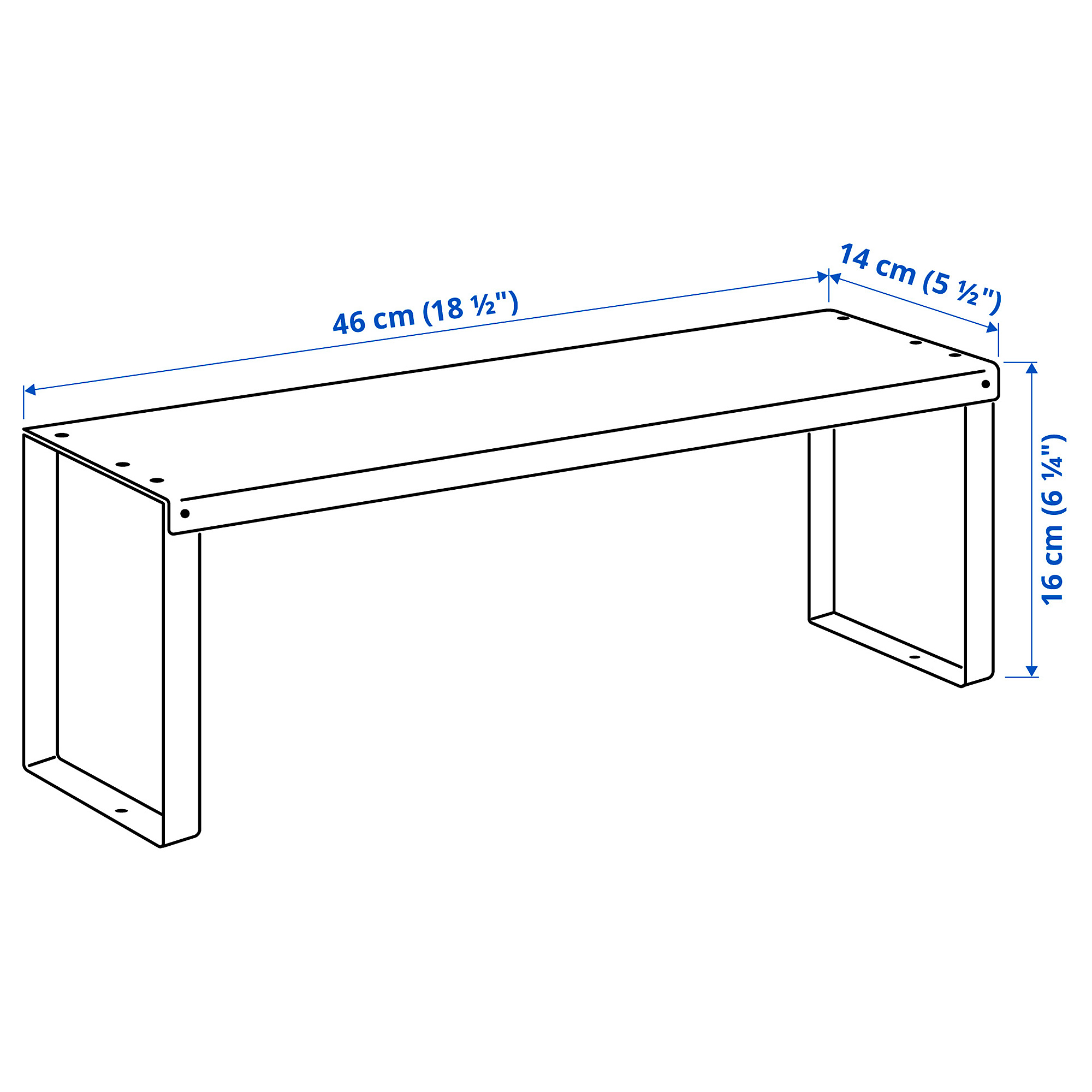 VARIERA shelf insert