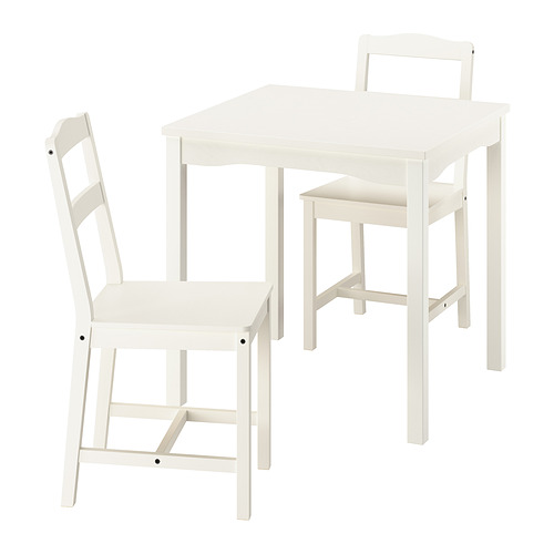 HAUGA/HAUGA - 一桌二椅, 白色/白色, 74x74 公分 | IKEA 線上購物 - PE952046_S4