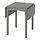 HAUGA - drop-leaf table, grey/birch veneer, 55/82/109x74 cm | IKEA Taiwan Online - PE952095_S1