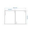 ALVINE SPETS net curtains, 1 pair