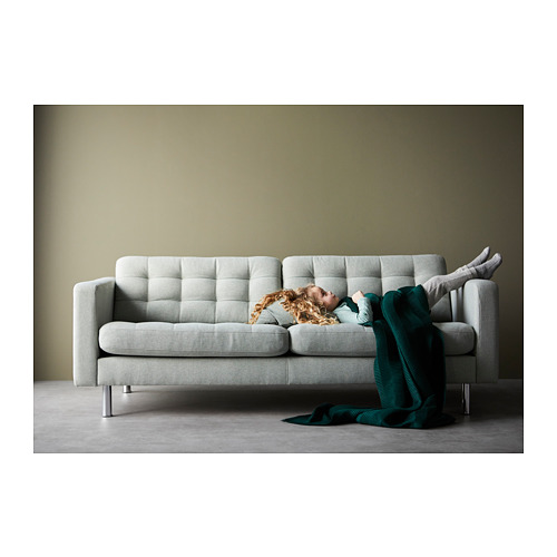 LANDSKRONA - 3-seat sofa, Gunnared light green/metal | IKEA Taiwan Online - PH151988_S4