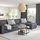 VIMLE - 4-seat sofa with chaise longue, with wide armrests/Gunnared medium grey | IKEA Taiwan Online - PE801499_S1