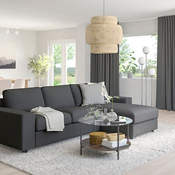 VIMLE - 3-seat sofa with chaise longue, with wide armrests Gunnared/medium grey | IKEA Taiwan Online - PE801509_S3