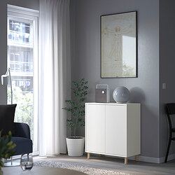 EKET - cabinet combination with legs, dark grey/wood | IKEA Taiwan Online - PE784661_S3