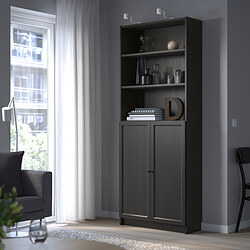 BILLY/OXBERG - bookcase with doors, white | IKEA Taiwan Online - PE714092_S3